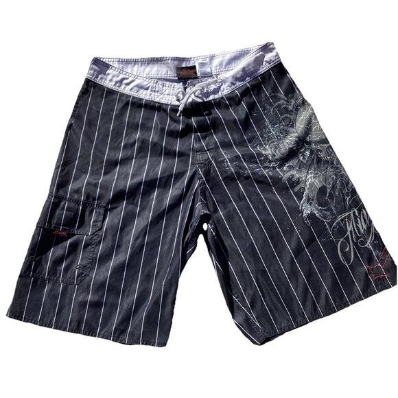 Miami Ink Other - Miami Ink Men’s Board Shorts Swim Trunks Size 36 Y2K
